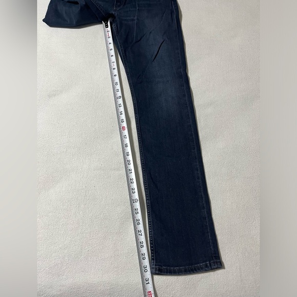 Paige Lennox Slim Jeans Mens Size 31 Actual 29x30.5 Stretch‎ Dark Wash - Picture 3 of 10
